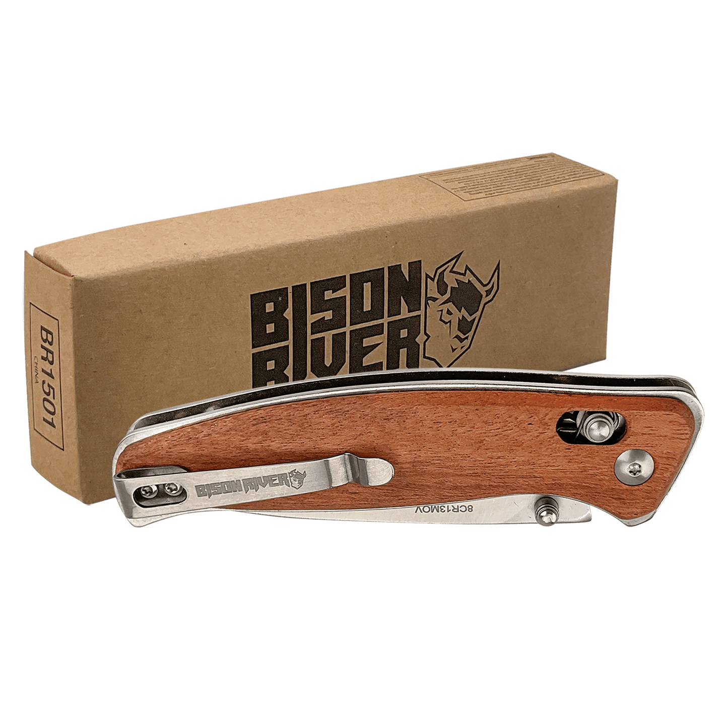 Wood Button Lock Folding Knife - A Personalized Gift (Copy)