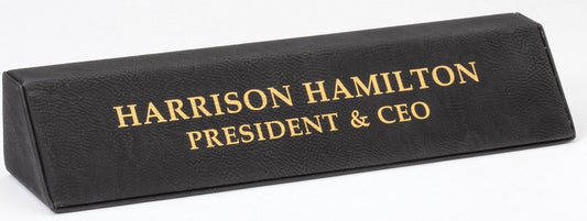Personalized Leather Desk Wedge