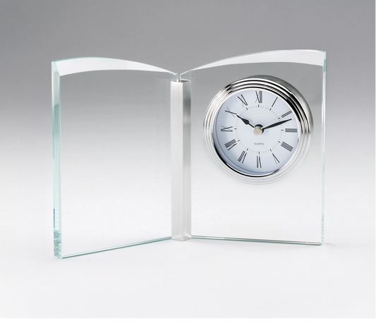 Crystal Butterfly Mantel Clock