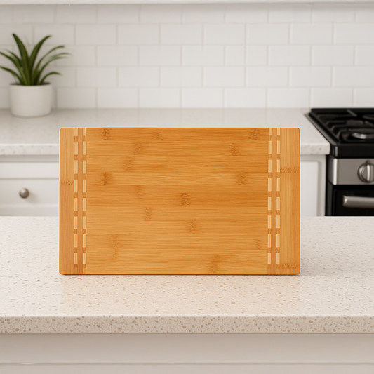 Engravable Rectangle Design Bamboo Cutting Board