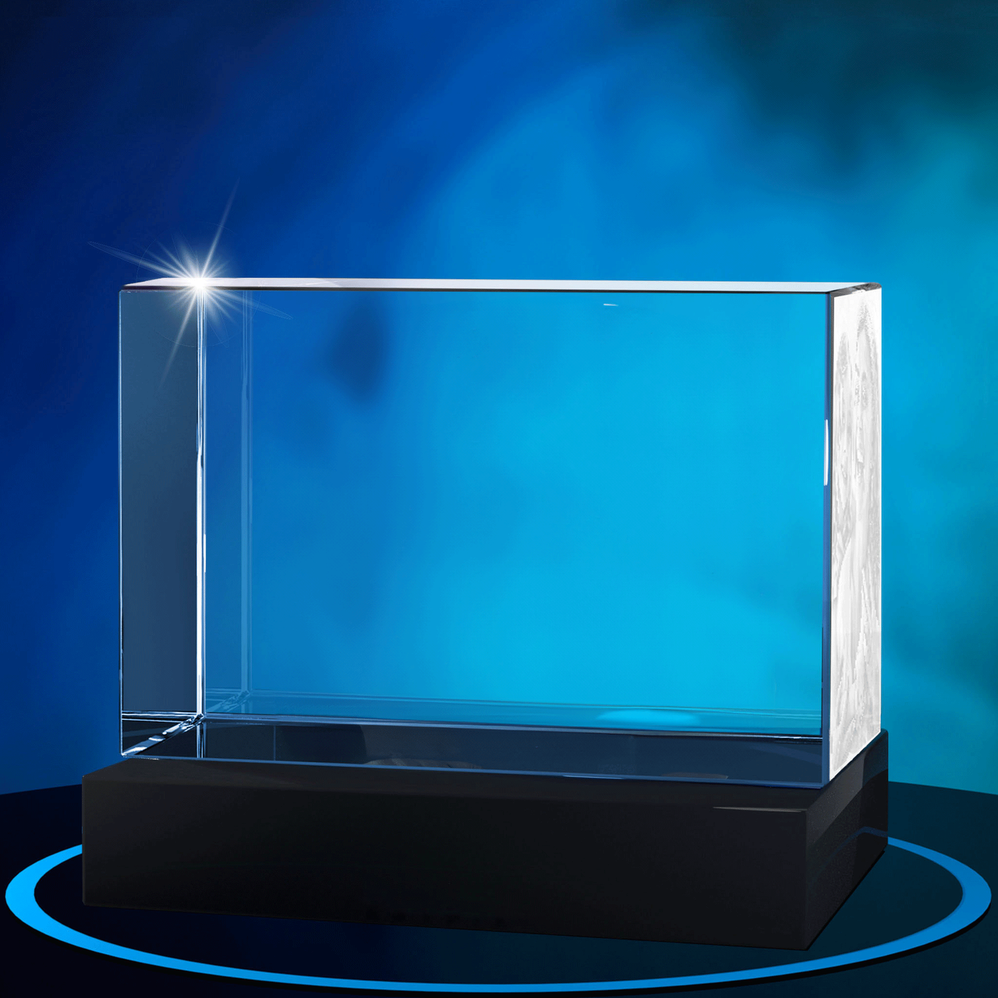 Personalized 3D Photo Crystal – Horizontal Rectangle
