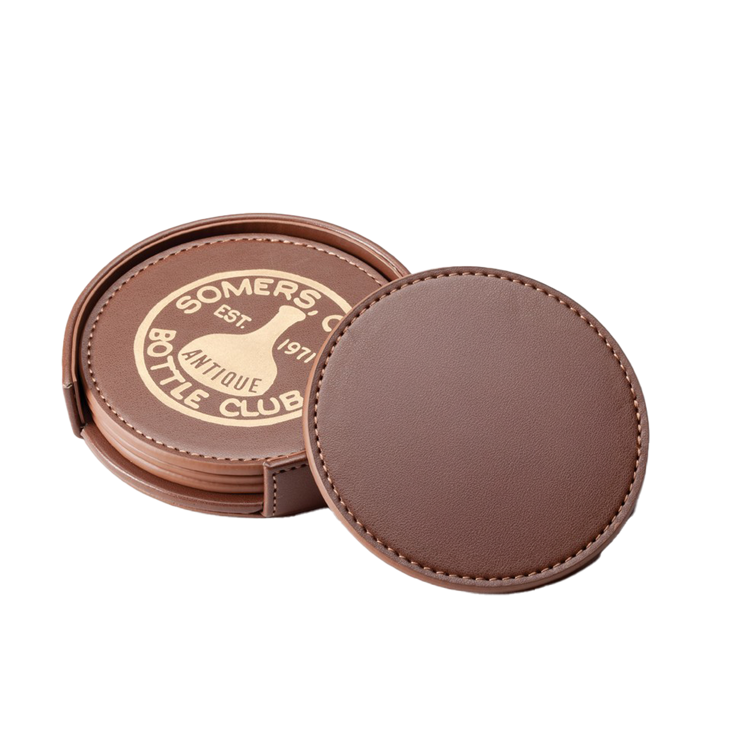 Personlized Leather Coaster set