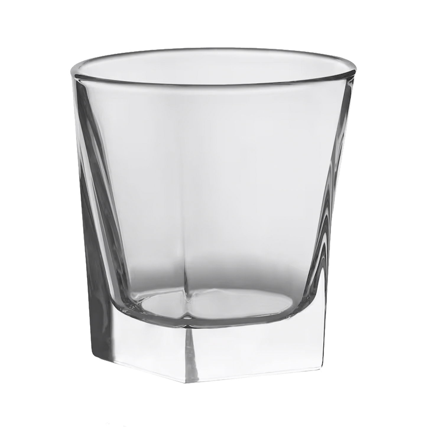 Personalized Octogon whiskey glass