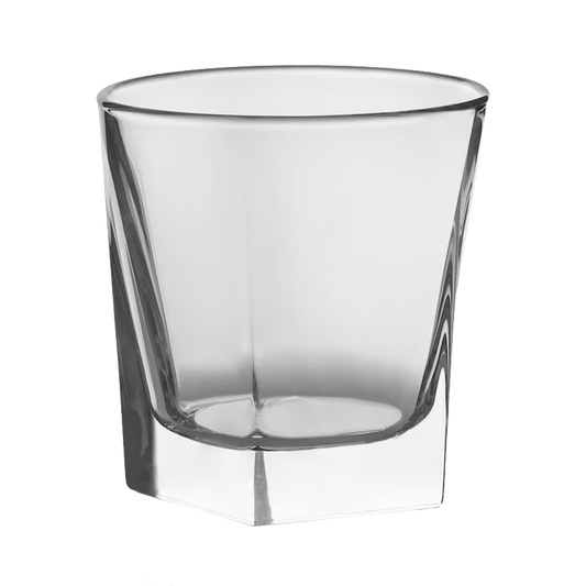Personalized Octogon whiskey glass