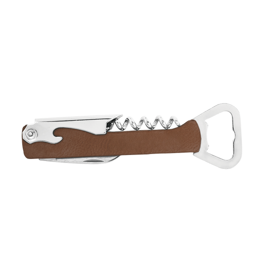 Personalized Wood-Handle Wine & Bottle Opener Multi-Tool