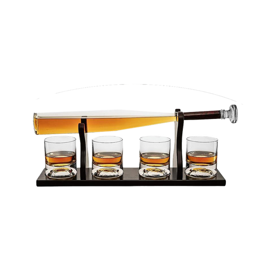 Personalized Baseball decanter set